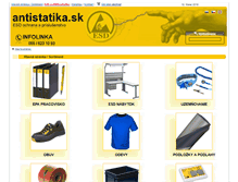 Tablet Screenshot of antistatika.elpro-ke.sk
