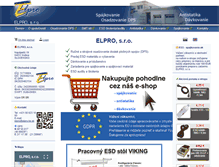 Tablet Screenshot of elpro-ke.sk